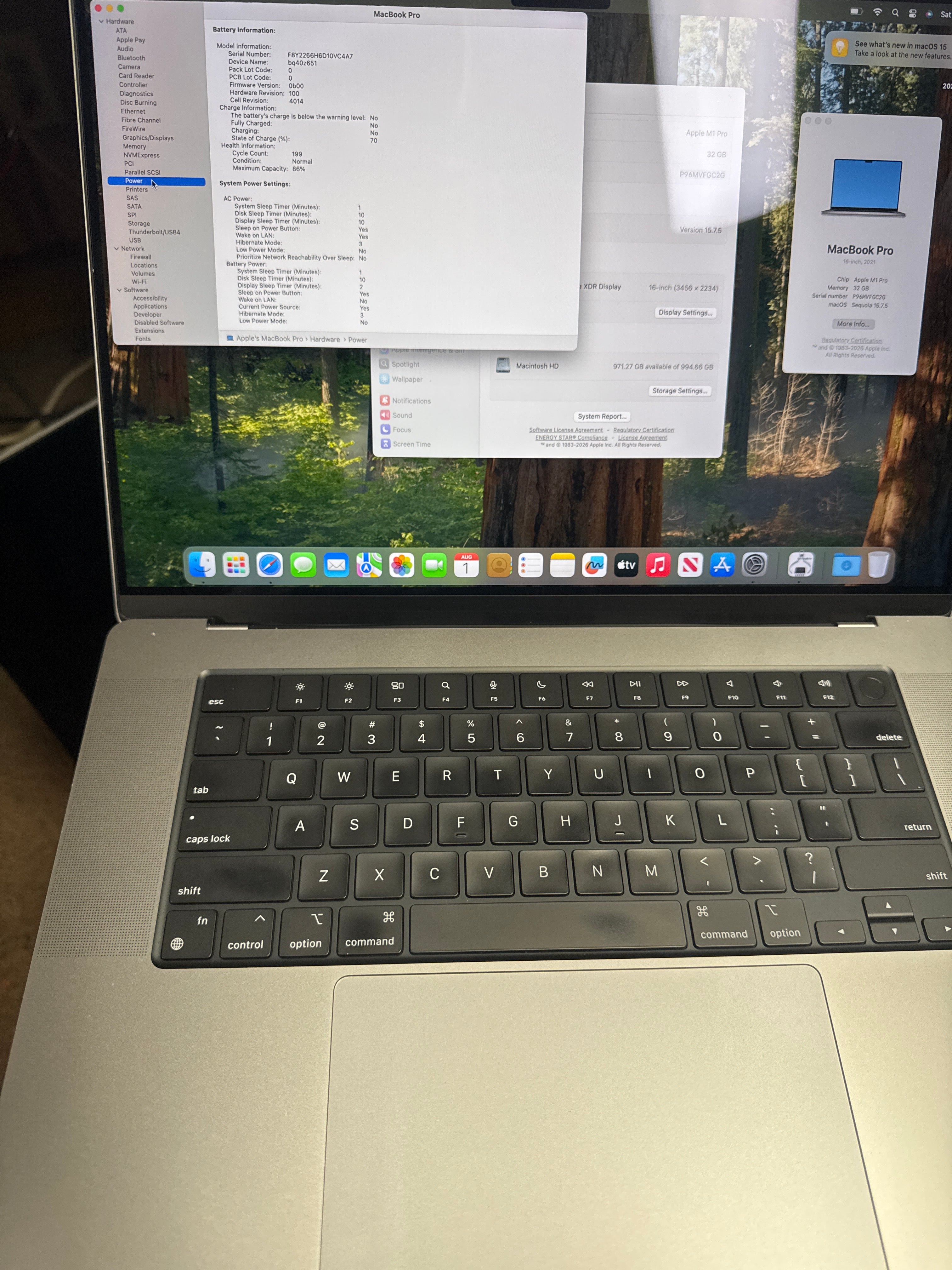 MacBook pro 16” M1 pro 32/1tb