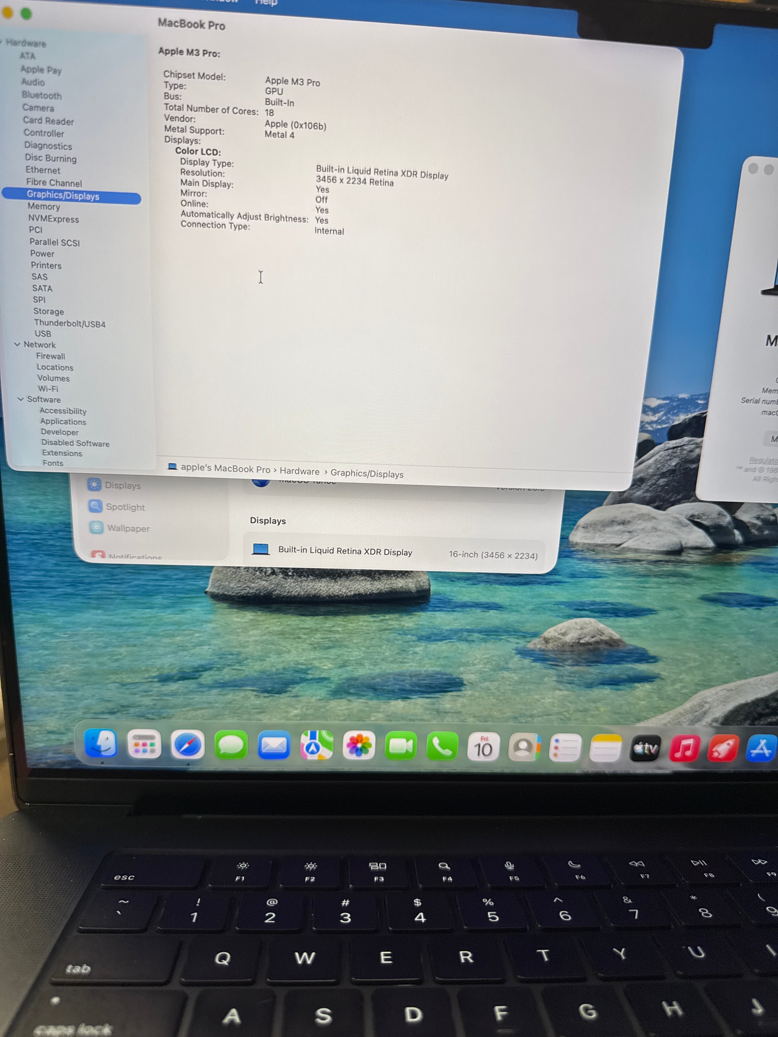 MacBook pro 16” 2023 M3 pro 36/500. 12 core CPU, 18 core gpu.